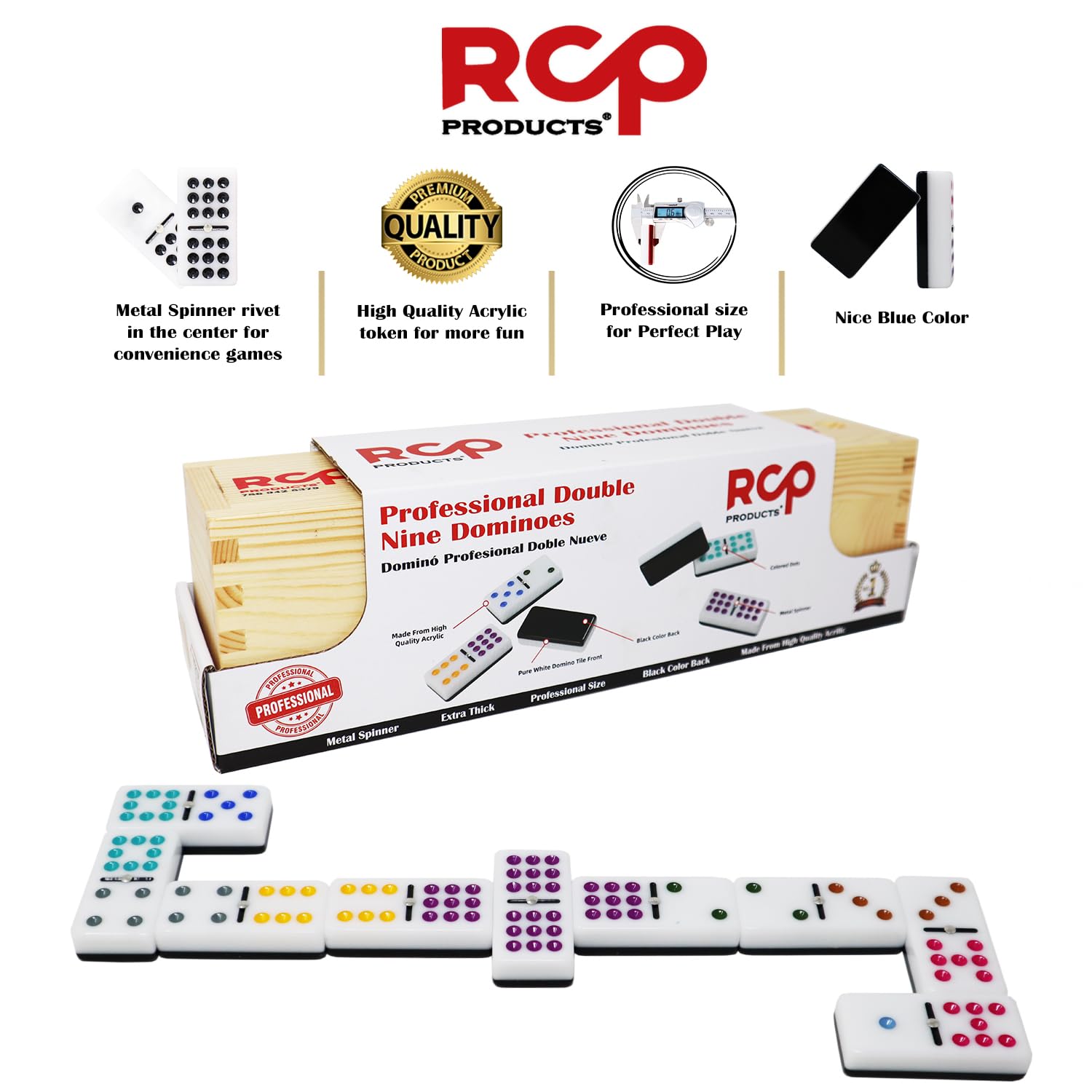 Amazon.com: Dominos Set for Adults – Professional Double 9